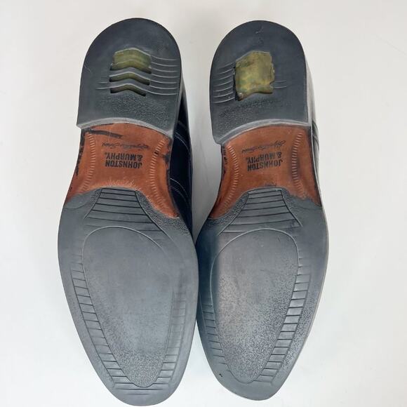 Johnston & Murphy Black Leather Wingtip Derby Oxford Dress Shoes Men 13 main image 9